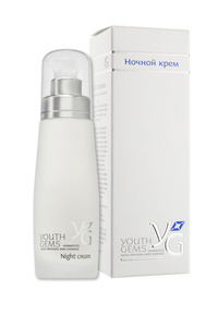 Крем ночной Youth Gems с пептидами и экстрактом женьшеня Крем ночной Youth Gems с пептидами и экстрактом женьшеня